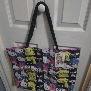 Colorful Sanrio Hello Kitty Tote Bag